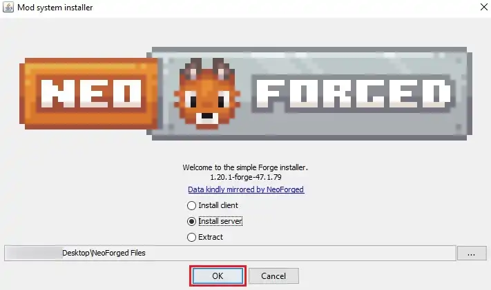 afdeling Det Premier How To Manually Install NeoForged on a Minecraft Server - Knowledgebase -  MelonCube