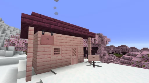 Minecraft 1.20 Cherry Wood Screenshot