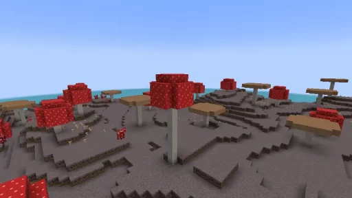 Minecraft 1.20 Mushroom Biome Screenshot