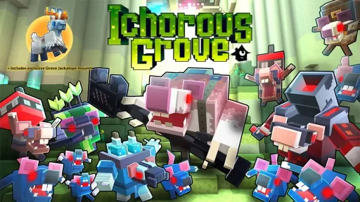Minecraft Legends Myths Ichorous Grove Promo Image
