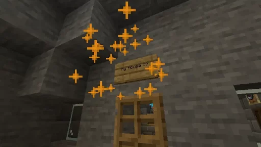 Saving Sign Minecraft Screenshot