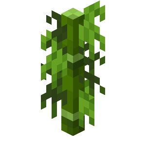 Minecraft Bamboo with Leaves Block