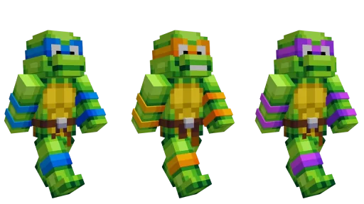 Teenage Mutant Ninja Turtles Minecraft Skins Showcase