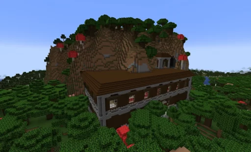 Minecraft 1.20 Seeds: Half Buried Woodland Mansion Screenshot