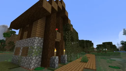 Minecraft 1.20.2 Swamp Villager House Screenshot