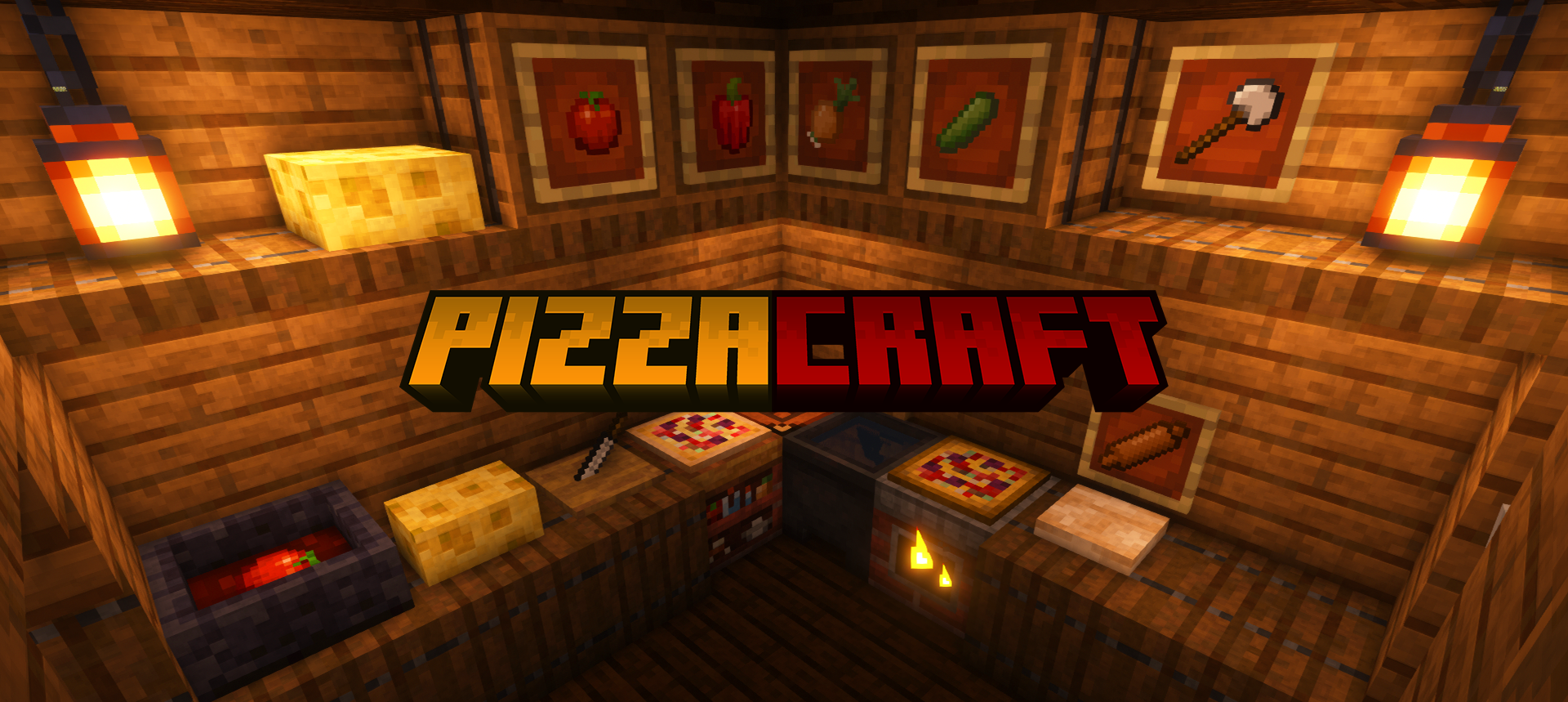 Minecraft PizzaCraft Mod Logo