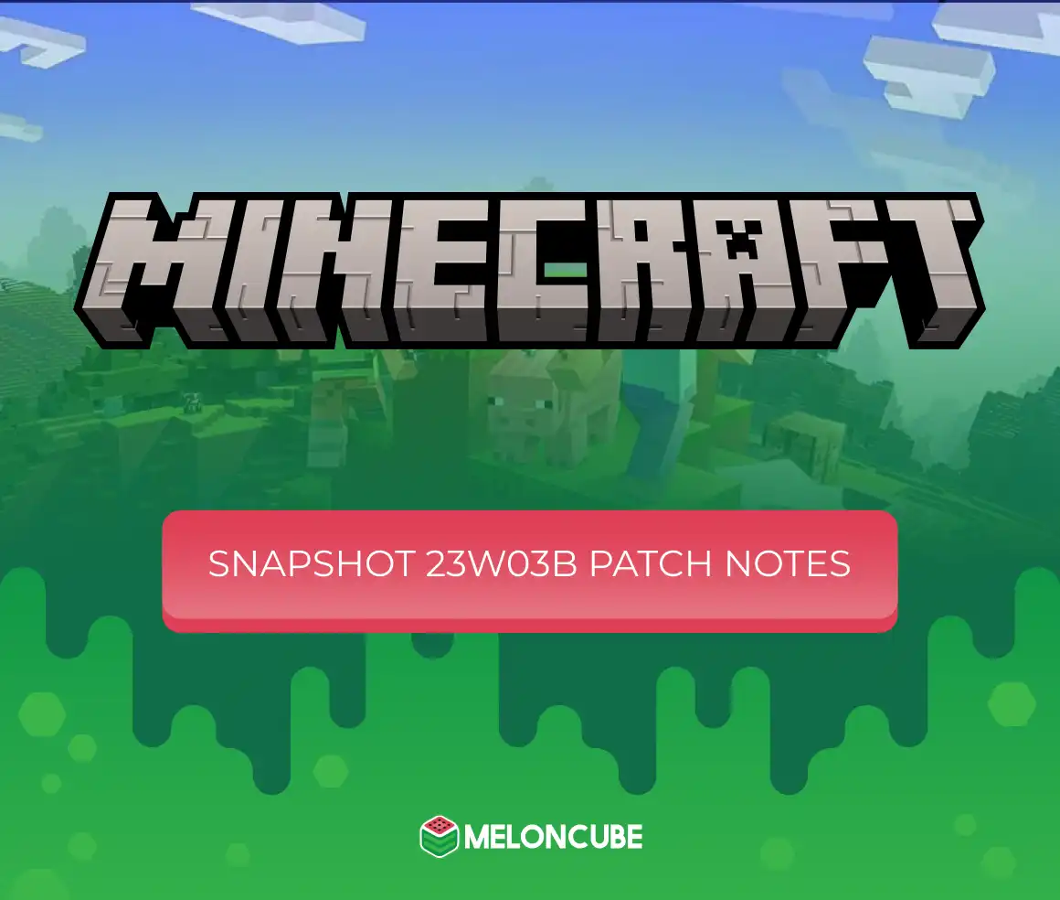 Minecraft 1.20.5 Snapshot 23W03B Patch Notes Header Image