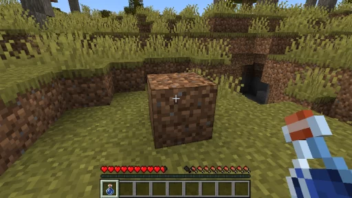 Minecraft Mud Block Creation Screenshot