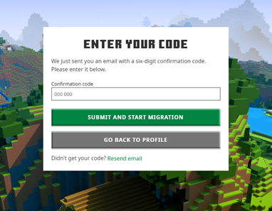 Mojang account credentials